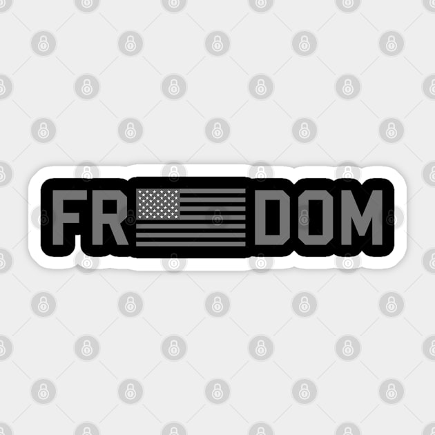 Freedom Tactical Flag Sticker by jutulen